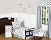 Sweet Jojo Designs Gray and White Chevron Collection Zig Zag Window Valance