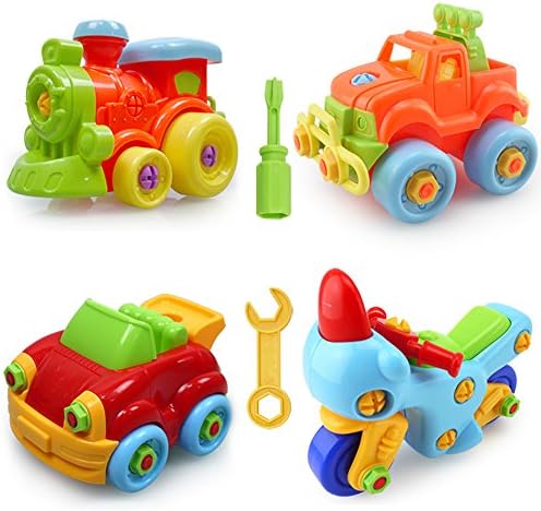 Wisleo Take A part Toy STEM Learning Construction Engineering Building Play Set for Boys and Girls - Easy to Assemble and Disassemble Best gifts for Kids Ages 3 and up (Random Color)