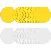 Replacement Glue Boards 30PCS Refill Sticky Cards 4.3 inch Round Sticky Pads Indoor Glue Boards Compatible with Katchy Fenun