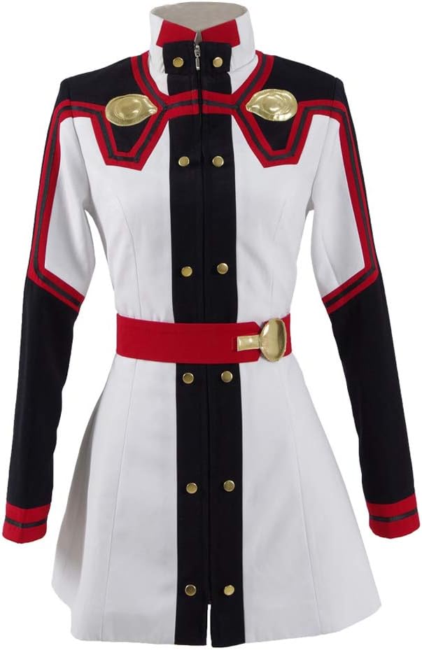 Women Hot Anime Role Costume Sword Girl White Battle Uniform Outfit
