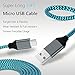Micro USB Cable,4 Pack 10FT High Speed USB to Micro USB Charging Cables Nylon Braided Cord Aupek Android Charger Cord for Samsung Galaxy S7 Edge/S6/Note 5,HTC,PS4,XBOX/Camera(Blue Green Orange Purple)