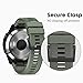 NotoCity Compatible Fenix 5 Band 22mm Width Soft Silicone Watch Strap for Fenix 5 Plus/Fenix 6/Fenix 6 Pro/Fenix 7/exip/Forerunner 935/945/Approach S60/Quatix 5(Army Green)