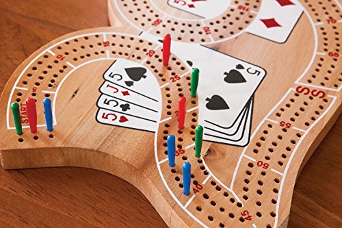 Mainstreet Classics Wooden "29" Cribbage Board Game Set