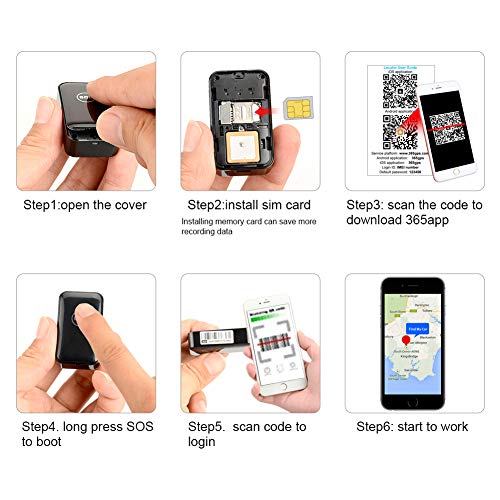 GPS Tracker Dooreemee Mini Real Time Tracking Locator Device Anti Theft Portable for Vehicles Car with Voice Monitor and No Subscription