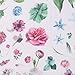 Tongnian Planner Stickers Set 48 Sheets Flowers Butterfly Stickers Decorative Adhesive Sticker Collection for Scrapbooking, Diary, Album, Bullet Journals, Laptops, Cup, DIY Arts and Craft