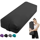 TokSay Rectangular Yoga Bolster Pillow for Restorative Yoga | Meditation Cushion for Yoga Practice, Yoga Cushion Foam Wedges, Prenatal support, Chest opening, Leg elevation