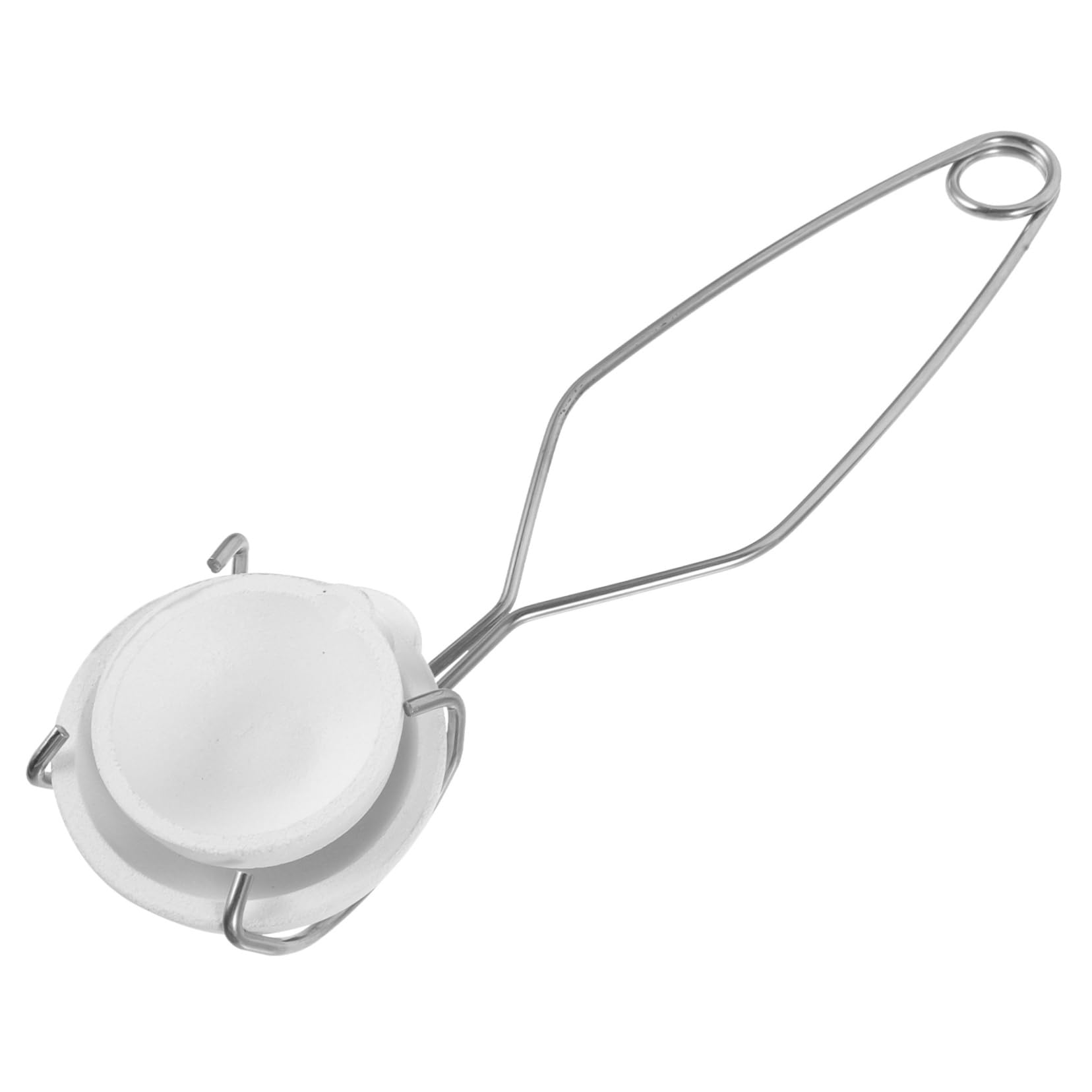 CORHAD Ceramic Crucible Set with Melting Furnace Clamp and Crucibles Tongs for Metal Smelting Casting Tools Heat Resistant Laboratory Equipment 9.84X2.95X1.38In