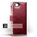 iPhone 7 Case - Terrapin iPhone 7 Wallet - Beautiful Floral Women's Case Folio Flip - Card Slots - Money Pocket - Wristlet - Red with Cute Floral Interior