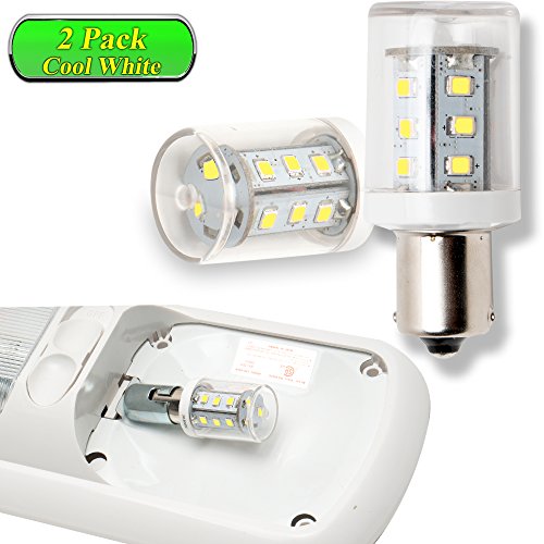 Leisure LED 18SMD 12 Volt Replacement LED Bulb, 12V 1141/1156 Interior Lighting RV Light Bulbs
