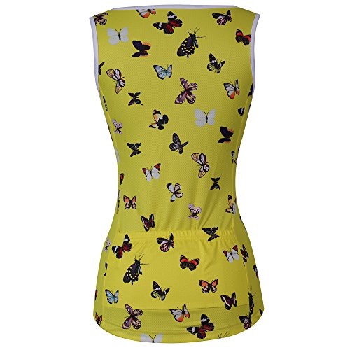 Cycling Sleeveless Jersey Vest Women/Bicycle Cycle Summer Vest Women/Breathable Bike Vest Sleeveless (S, 11)