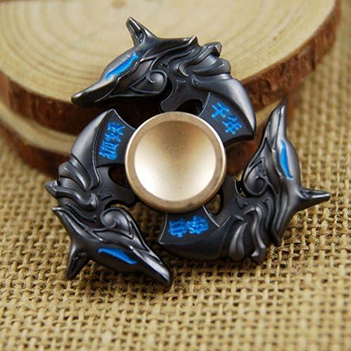 Alandaus Tri-Spinner Dragon Head Focusing ADHD Autism Relieving EDC Finger Toy