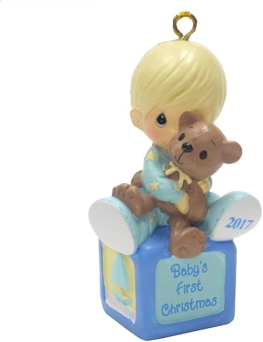 precious moments baby boy first christmas ornament