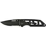 RukoRUK0162 5-1/2" Ti-Tactical Folding Knife, Black Titanium Nitrate Coated Vented Handle