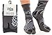 Dragon V-Toe Flip Flop Socks (2 Pair), Women 5 - 11, Men 6 - 10.5, Grey