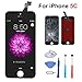 Screen Replacement Screen with Digitizer Assembly Display for iPhone 5C Black with Tools