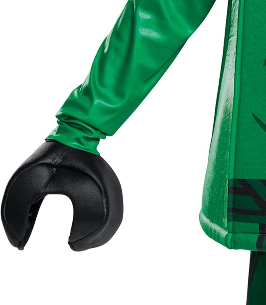 DISGUISE Official Deluxe LEGO Ninjago Costume Kids, Ninja Costume Kids Boys Children, Lloyd Ninjago Costume Green - Image 5