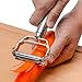 May Fifteenth 3 Pieces Stainle Steel Rruit Knife Peeler Set with Cleaning Brush & 4