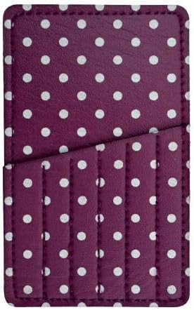 Inazuma Sewing Needle Carry Card - Purple with White Polka Dots