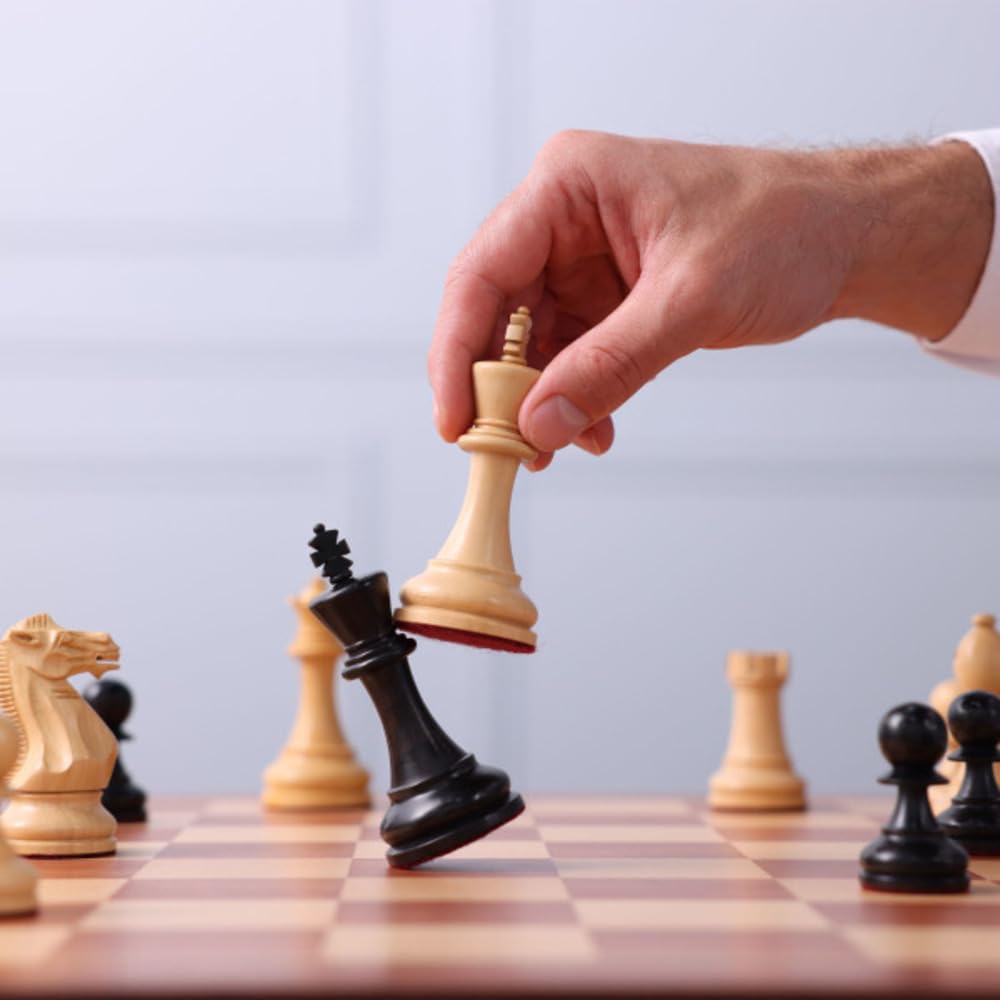 7-in-1 Combo Board Game and Chess Set - with Ludo, Backgammon, Checkers, Chinese Checkers, Dominoes, and Tic-Tac-Toe - by Hey! Play!