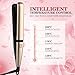 Updated 2020 Version Professional Hair Straightener, Flat Iron for Hair, 2 in One Tourmaline Ceramic Flat Iron for Straightens & Curling with Rotating Adjustable Temperature and Salon High Heatthumb 3