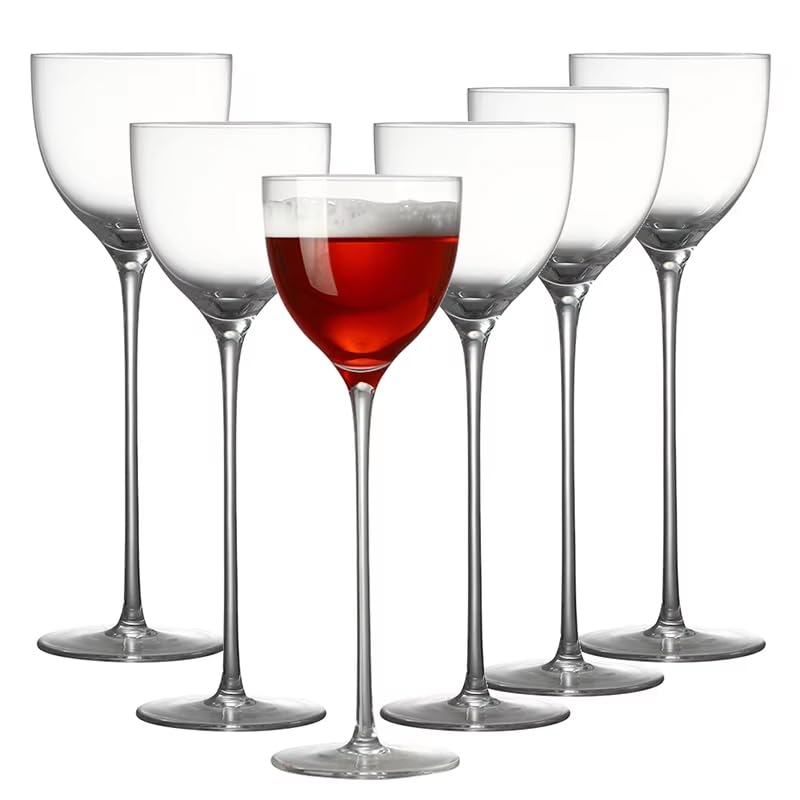 Photo 1 of **************MISSING 4 OF THE 6**************
Nick & Nora Crystal Stemmed Cocktail Glasses, 5oz Capacity, 8.26-Inch Height, Clear Glass Manhattan Martini Set, 6 Pieces