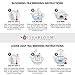 Teabloom Glass Teapot & Glass Infuser Set - Holds 6-8 Cups – Best for Loose Leaf Tea or Blooming Tea – 2 Tea Flowers Included
