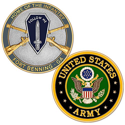 U.S. Army Home of The Infantry Fort Benning, GA Challenge Coin