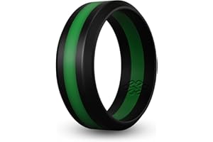 Knot Theory Silicone Rings for Men & Women, Bevel Edge Rubber Wedding Bands, Breathable Comfort Fit Silicone Wedding Rings