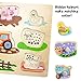 Professor Poplar’s Wooden Barnyard Peg Puzzle (8pcs.) - Wood Learning Puzzles for Toddlers and Kids, Animal Themed