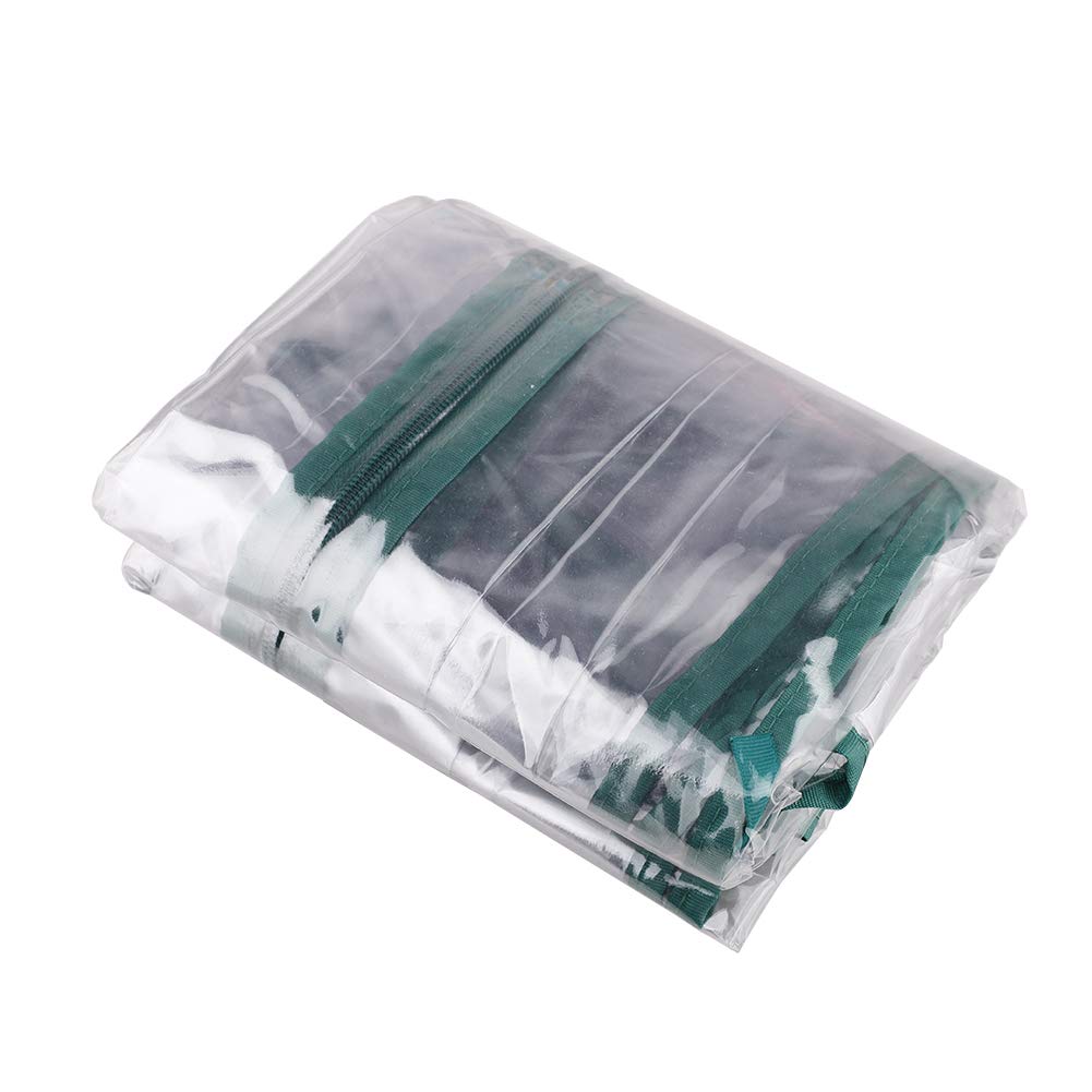 Kslogin 3 Tier Garden Greenhouse Cover (Cover ONLY), Mini Greenhouse Replacement Cover with Roll-Up Zipper Door, Reinforced PVC Plastic Cover Portable Gardening Plant Cover Garden Flower Shelter