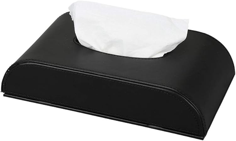 Amazon Co Jp ホームオフィス車のティッシュカバーのための革の車のためのティッシュボックス ふた付きウェットティッシュボックス簡単に開閉 黒 車 バイク