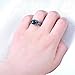 Bamos Jewelry White Black Stone Best Friend Party Wedding Gift CZ Black Gold Plated Womens Rings Size 6-10