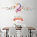 Unicorn Wall Decor Sticker Decals Girls Bedroom Wall Stickers Nursery Room Wall Decor -Lovely Unicorn Gifts for Girls