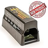 Electronic Mouse Zapper & Electronic Plug Ultrasonic Pest Control Repeller Home Defense Kit- Never Touch & Never See Design - Kill Rats, Squirrels, & Other Rodents Repeatably & Safely