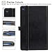 Ztotop Folio Case for Amazon flre HD 8 Tablet (8th/7th Generation,2018 and 2017 Release) - Smart 360 Degree Rotating Leather Cover Slim Folio Multi-Angle Viewing Stand Case with Auto Wake/Sleep, Black