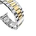 HUANLONG Solid Stainless Steel Band Compatible with Apple Watch 49mm 46mm 45mm 44mm 42mm 41mm 40mm 38mm, Metal Strap for iWatch Series Ultra/Ultra2/10/9/8/7/6/5/4/3/2/1 SE Women and Men(Silver/Gold 42mm/44mm/45mm/46mm/49mm)