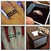 Three Keys Jewelry 8mm Titanium Ring Wedding Engagement Ring Band Silver with Real Wood Inlay Comfort Fit