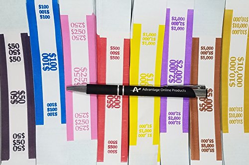 4,000 Assorted Currency Straps/Bands by MMF, 8 Most Popular, 500 of each - Thumbnail 4