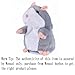 Wenasi 1 Pcs Talking Hamster Plush Toy Sound Record Repeats What You Say Plush Animal Toy for Kids (Grey)