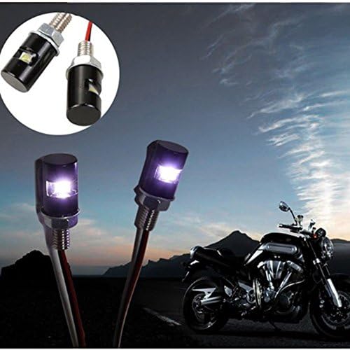 100% Waterproof 1W Led Bolt Light, 12V 2pcs Ice Blue LED SMD Motorcycle&amp;Car License Plate Screw Bolt Light Lamp Bulb For Truck Auto Car Van Motorcycle Dirt Bike ATV