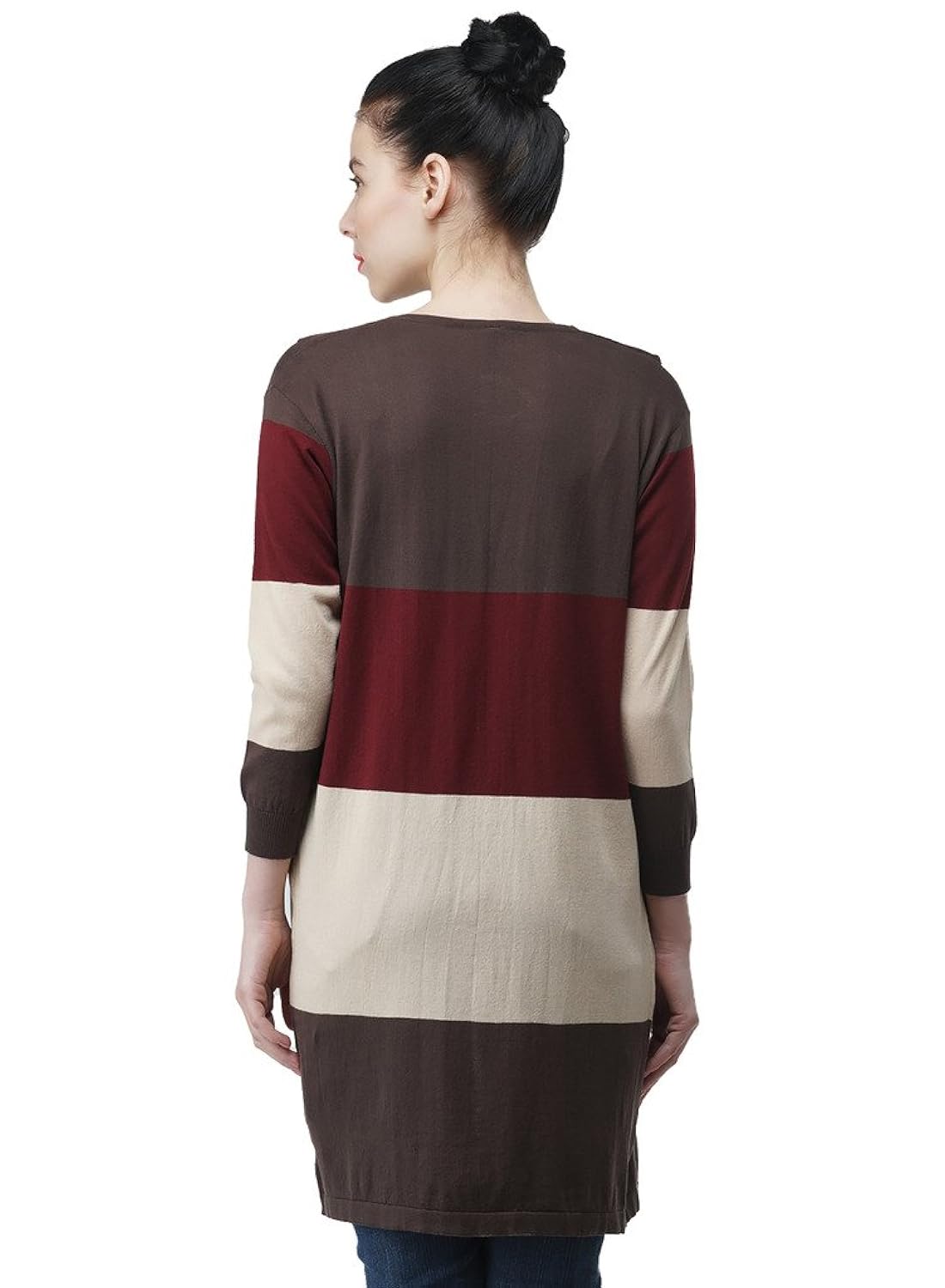 women's 3/4 th sleeves long open shrug