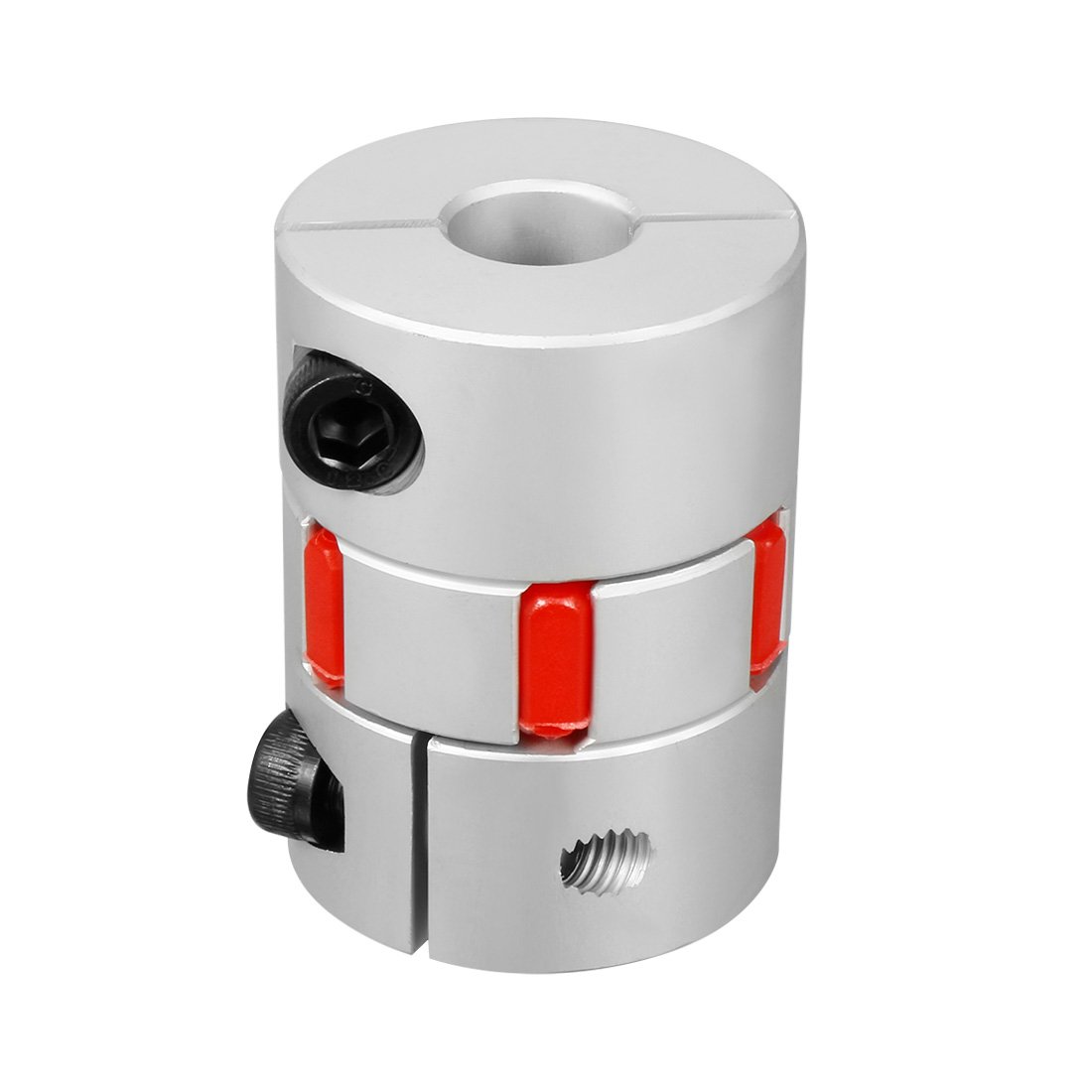 sourcingmap 14mm to 14mm Shaft Plum Shaped Coupling Coupler 40mm Diameter 55mm Length