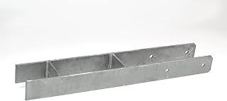 H-Pfostenanker 101 x 600 mm für 10 cm Pfosten, H-Anker schwer, Pfostenträger, Pfostenanker feuerverzinkt, Bodenhülse
