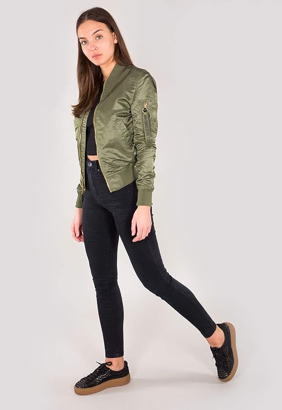 MA-1 VF LW Wmn para mujer, talla M, color sage green/gold