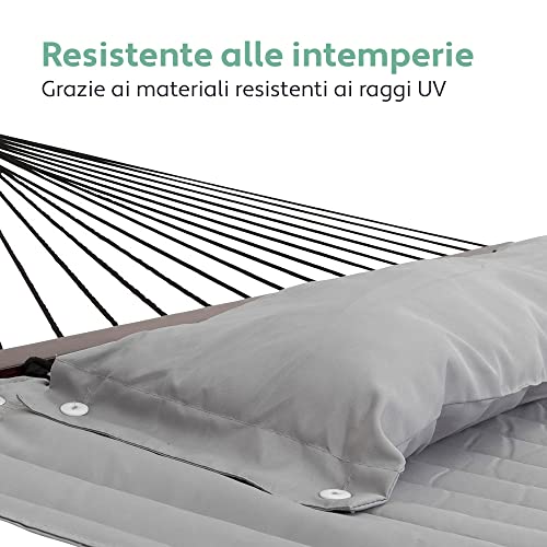 VITA5 Garden Hammock with Stand for Hours of Relaxation - Hammock for Two People Perfect for Sleeping Together - Hammock with Strong and Durable Metal Frame - Portable Hanging Hammock