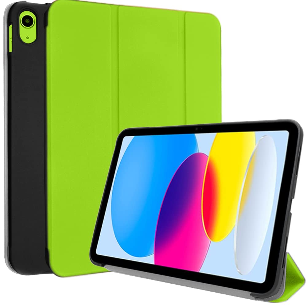 TECHGEAR Smart Case for iPad 11th Gen (2025 A16) & 10th Gen (2022), Slim Tri-Fold Stand Cover with Corner Protection, Auto Wake/Sleep, for iPad A16 11" / 10.9" - Green — image 1