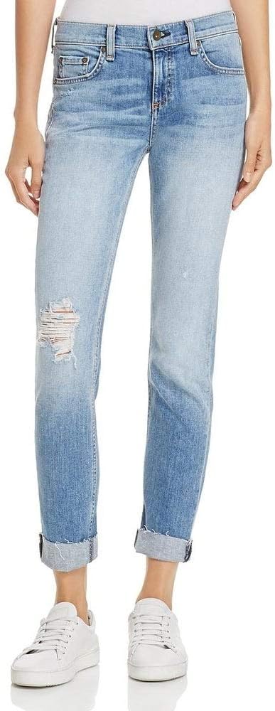 frayed hem boyfriend jeans