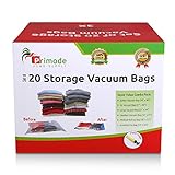 Primode Space Saver Vacuum Storage Bags, 20 Count Value Pack - Saves Space & Protects Clothing Easy-to-Use (Set Of 20)