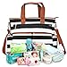 Daiper Bag ,totobay Multi-Function Travel Diaper Tote PU Bottom Bags for Mom,Baby Gift,Large Capacity ,Durable