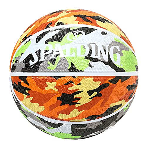 SPALDING(スポルディング) バスケットボール マルチカモ グリーン×オレンジ 5号球 84-495J バスケ バスケット